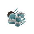 Agave Blue Cucina 12-Piece Porcelain Cookware Set